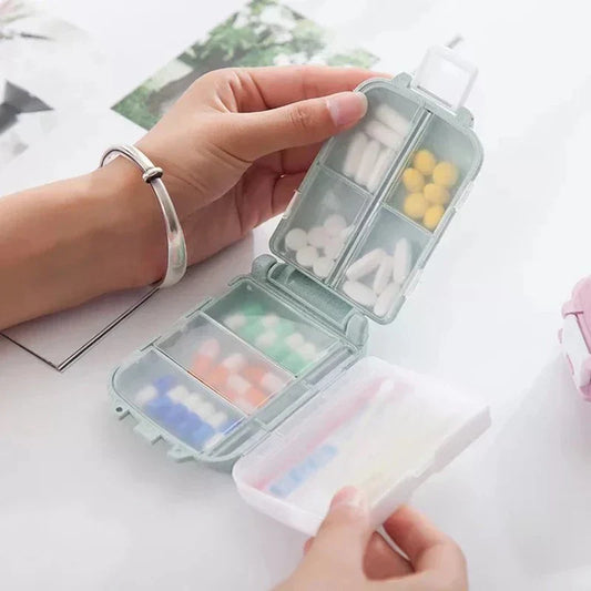 Fashionable Sealed Three-Layer Small Medicine Box – Foldable Mini Storage