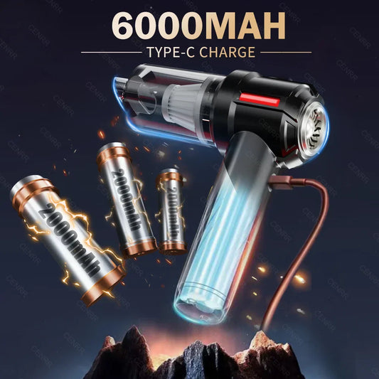 CENRR 998000PA Car Vacuum Cleaner – Strong Suction Powerful Handheld Wireless Cleaner & Mini Blower