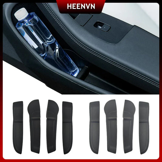 Tesla Model 3 Highland 2024 Car Door Side Storage Box – Front & Rear TPE Organizer Tray