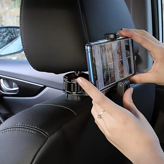 Multifunction Rear Headrest Hook – Car Phone & Bag Holder