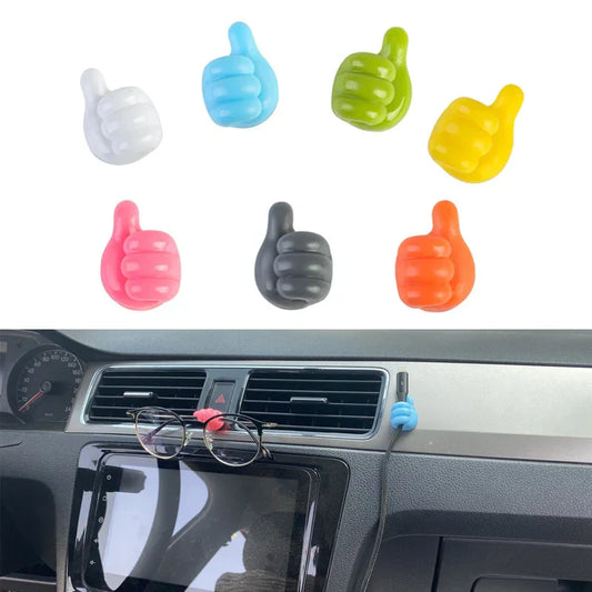 Hand-Shaped Rubber Holder – Self-Adhesive Mini Hook for Glasses, Cables & Charging Lines