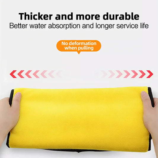 Coral Fleece Double-Sided Car Cleaning Towel – Quick-Drying & Super Absorbent