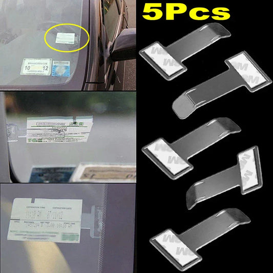 Car Styling Parking Ticket Holder – Fastener Card Holder & Invoice Receipt Organizer